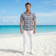Print Blue Shirt : Ditto