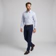 Self Design Light Blue Shirt : Business