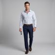 Stripes Aqua Blue Shirt : Business