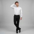 Self Design White Shirt : Business