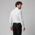 Self Design White Shirt : Business