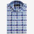 Checks Blue Shirt : Business