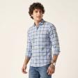 Checks Blue Shirt : Business
