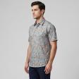 Print Gray Shirt : Party