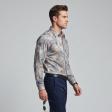 Print Gray Shirt : Party