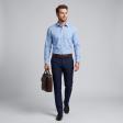 Plain Blue Shirt : Business