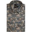 Print Blue Shirt : Party