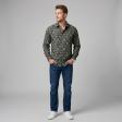 Print Blue Shirt : Party