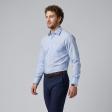 Self Design Light Blue Shirt : Business