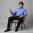 Self Design Dark Blue Shirt : Business