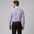 Self Design Mauve Shirt : Business
