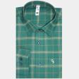 Checks Green Shirt : Slim