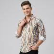 Print Peach Shirt : Slim
