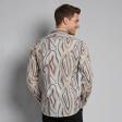 Print Peach Shirt : Slim