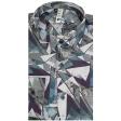 Print Gray Shirt : Slim