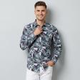 Print Gray Shirt : Slim