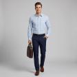 Print Light Blue Shirt : Slim