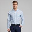 Print Light Blue Shirt : Slim