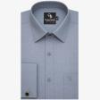 Self Design Blue Shirt : Business
