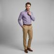 Self Design Mauve Shirt : Business