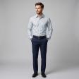 Self Design Light Green Shirt : Business