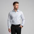 Self Design Blue Shirt : Business