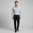 Self Design Blue Shirt : Business