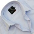 Self Design Blue Shirt : Business