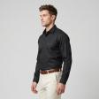 Self Design Black Shirt : Business