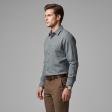 Self Design Dark Green Shirt : Business
