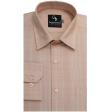 Self Design Peach Shirt : Business