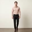 Self Design Peach Shirt : Business