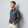 Self Design Dark Gray Shirt : Business