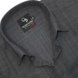 Self Design Dark Gray Shirt : Business