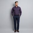 Self Design Purple Shirt : Business