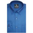 Self Design Dark Blue Shirt : Business