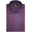 Self Design Maroon Shirt : Business