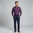Self Design Maroon Shirt : Business
