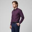 Self Design Maroon Shirt : Business