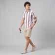 Stripes Mauve T-shirt : Regular