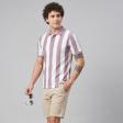 Stripes Mauve T-shirt : Regular