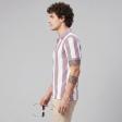 Stripes Mauve T-shirt : Regular