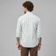 Checks Aqua Blue Shirt : Business