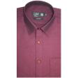 Self Design Maroon Shirt : Business