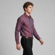 Self Design Maroon Shirt : Business