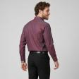 Self Design Maroon Shirt : Business