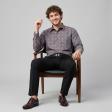 Self Design Wine Shirt : Business