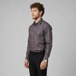 Self Design Wine Shirt : Business