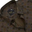 Print Brown Shirt : Party