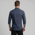 Print Blue Shirt : Party